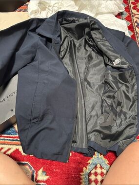 Men's Navy Bomber Jacket - Classic Lightweight Coat